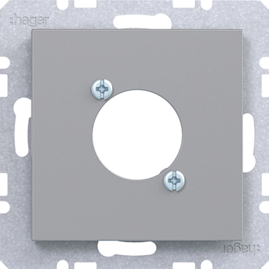 WAF1177TA - Zentralstück f. XLR Steckverbinder D-Serie, A.x/C.x, titan metallisch lack