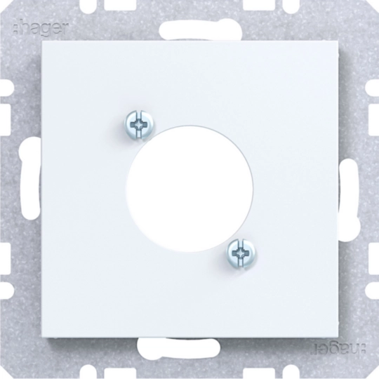 WAF1177WM - Centraalpl voor XLR connector D-serie, A.x/C.x/S.1/B.x/Q.x/K.x wit mat
