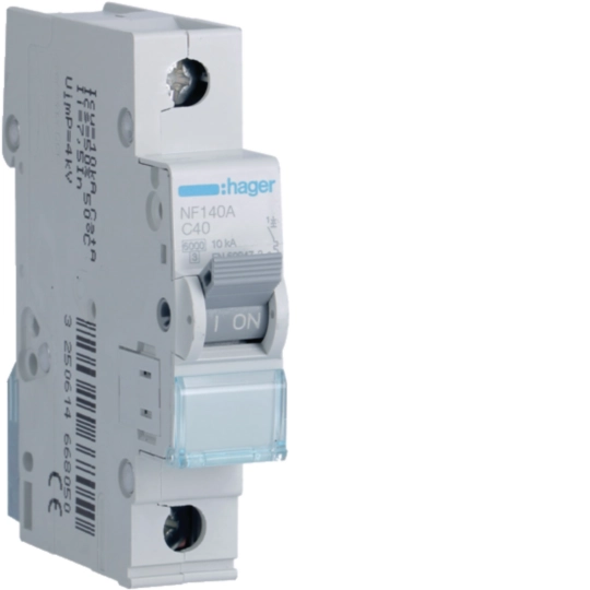 NF140A - Disjoncteur 1P 6 kA C-40A 1M