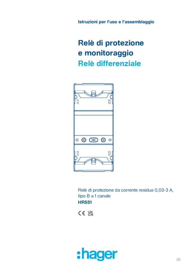 Immagine Manuale di installazione it-IT 2025-12-09 | Hager Italia