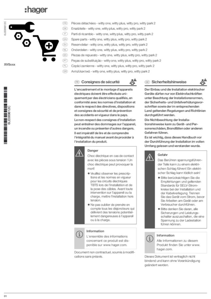 Bild Handbuch International 2026-01-05 | Hager Schweiz