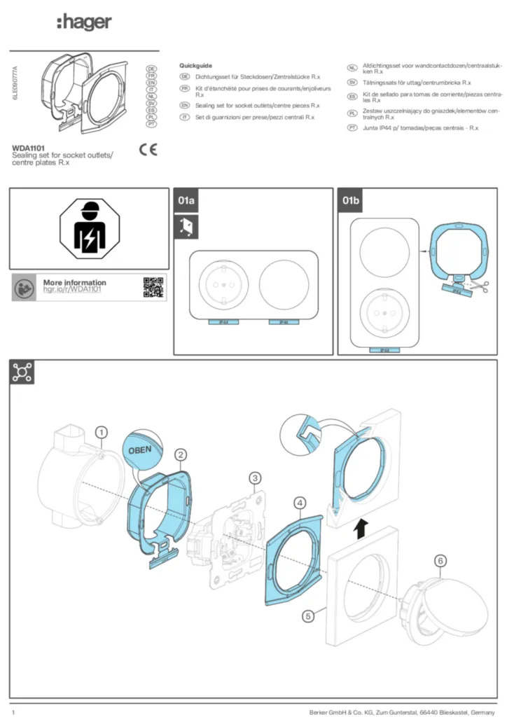 Bild Bedienungsanleitung fr-FR, de-DE, it-IT, pl-PL, pt-PT, nl-NL, en-GB, sv-SE 2026-01-20 | Hager Deutschland