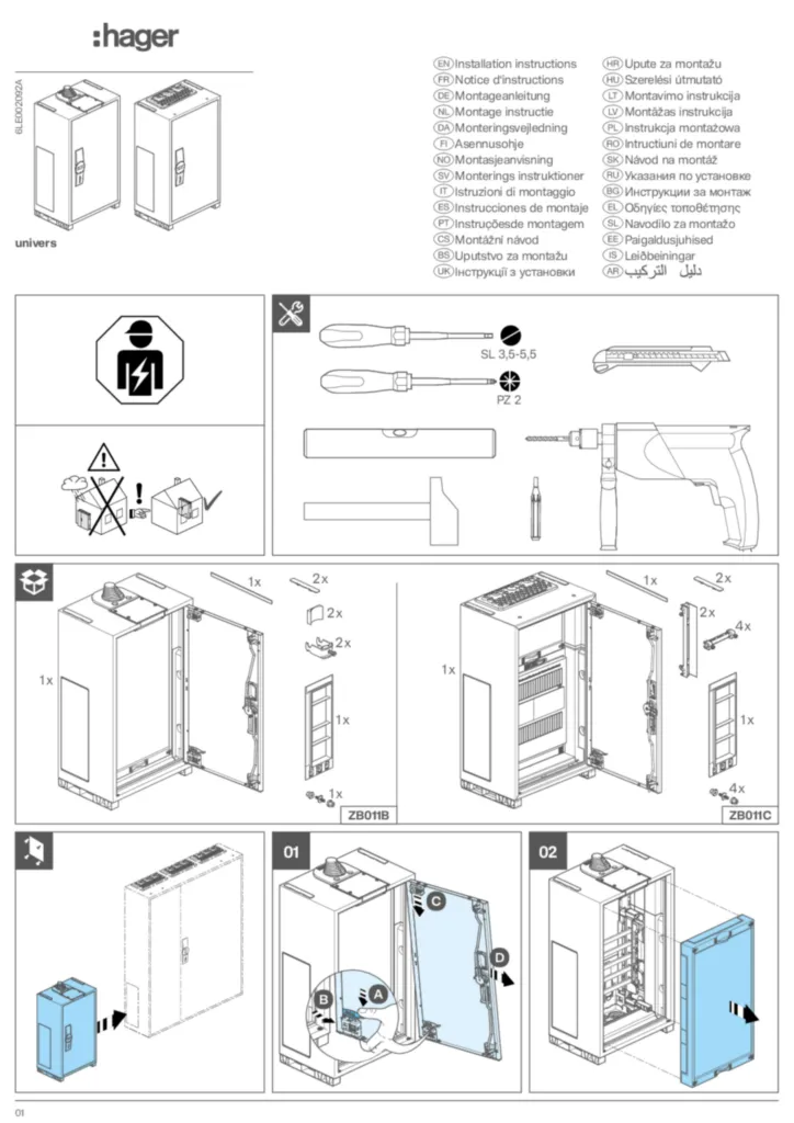 Bild Montageanleitung International 2026-03-25 | Hager Deutschland
