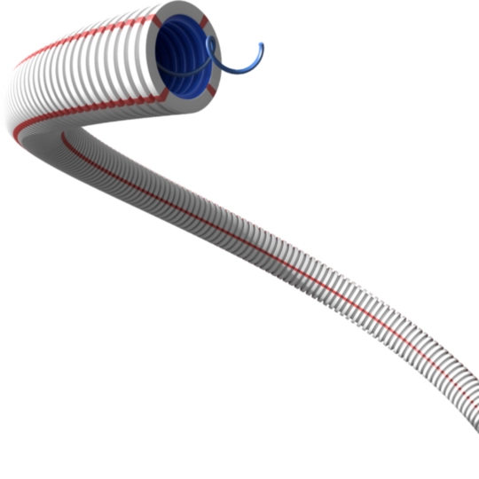 ICTAQHFO20F - Tubo corrugato ICTAQHFO doppia parete 34223-33433 LSZH bianco 20 mm con tirafilo