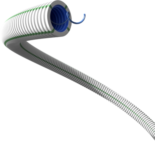 ICTAQHFO25F - Tubo corrugato ICTAQHFO doppia parete 34223-33433 LSZH bianco 25 mm con tirafilo