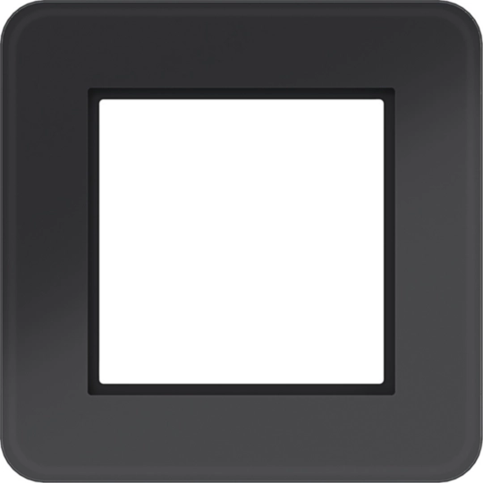 WAD9120GBG - LED-Rahmen 1fach, C.8, Glas schwarz glänzend