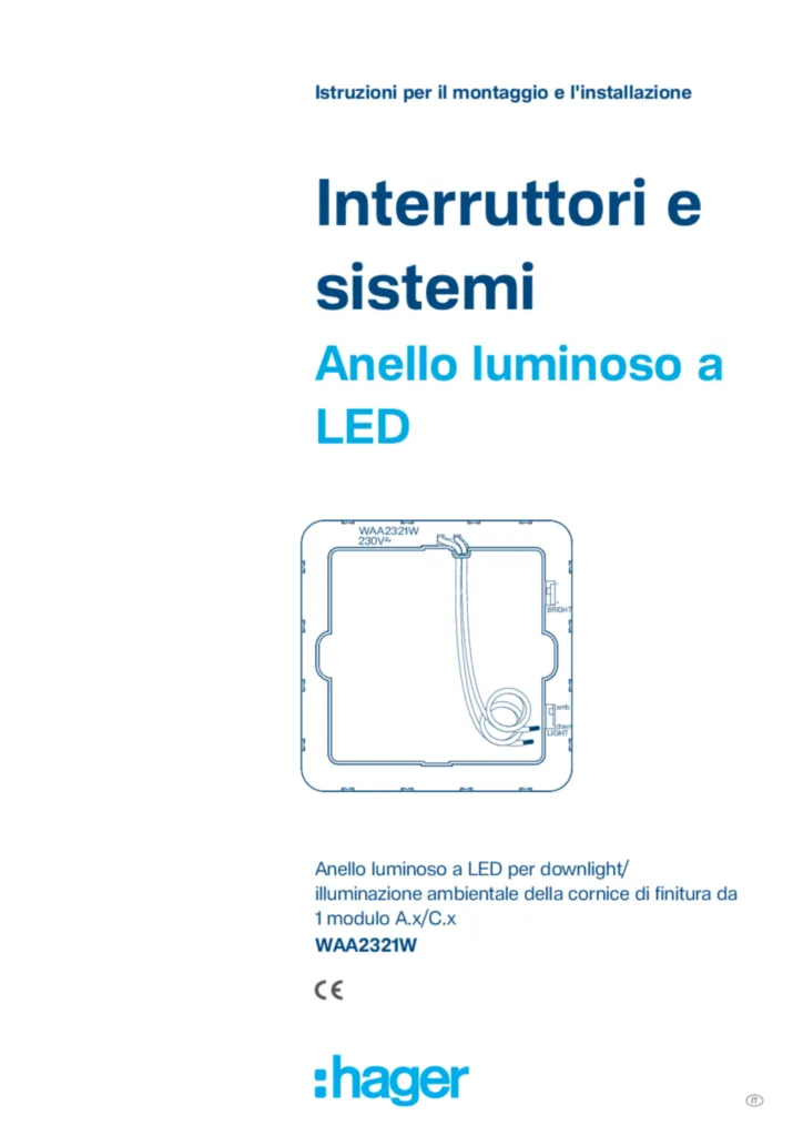 Immagine Manuale di installazione it-IT 2026-02-17 | Hager Italia