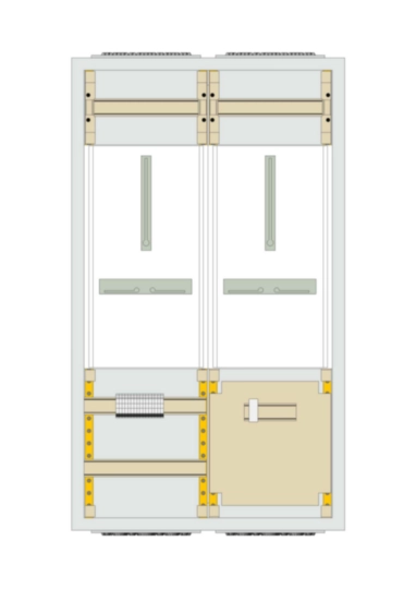 FP62ZG2 - Wandlermessschrank universN, IP44, 950x550x205mm, Prüfklemme VDE AR-N 4100, DE