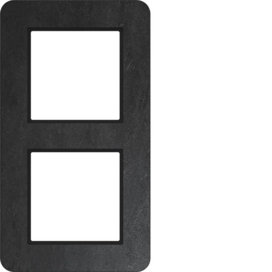 WAD9200X11 - Rahmen 2fach, C.8, slate stone, geflammter Schiefer