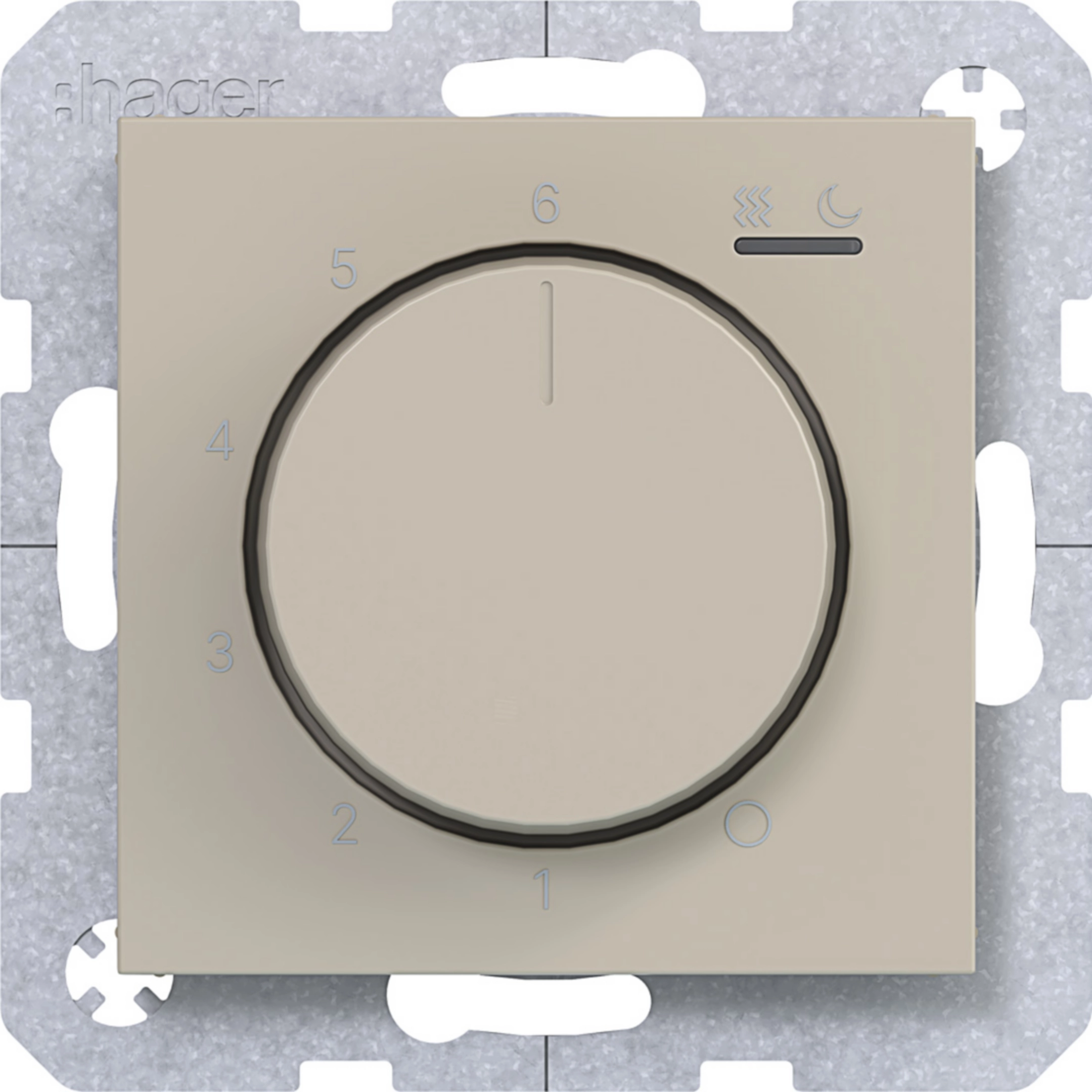 Temp.regler 230V/16A H/Kühl A.x/C.x sand • WAN5010C01 | Hager