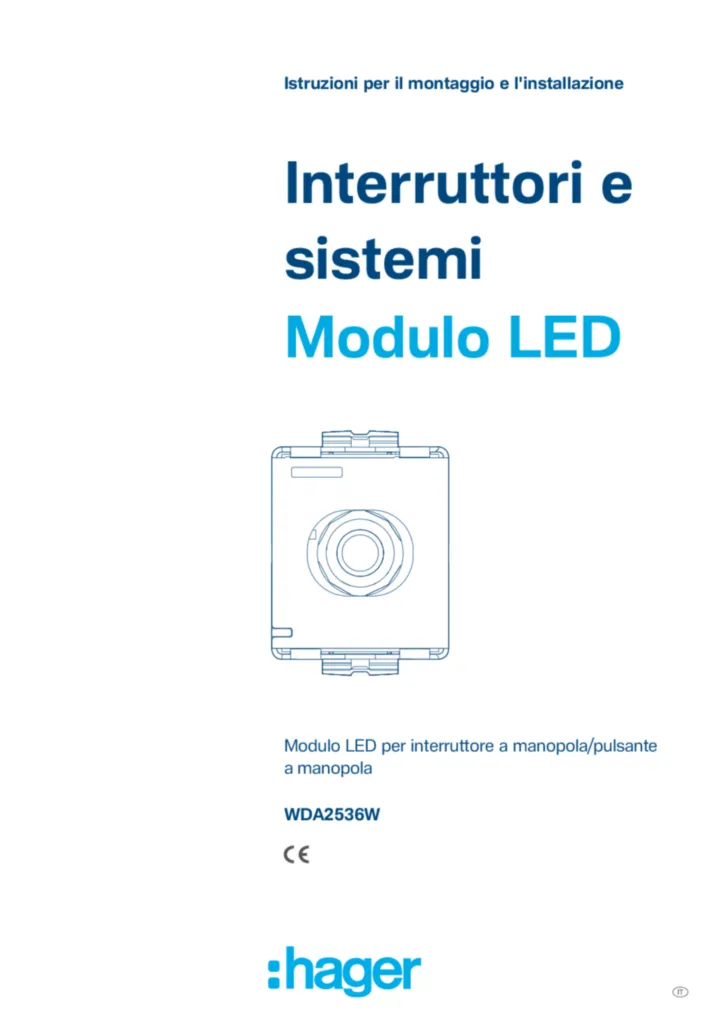 Immagine Manuale di installazione it-IT 2026-03-02 | Hager Italia