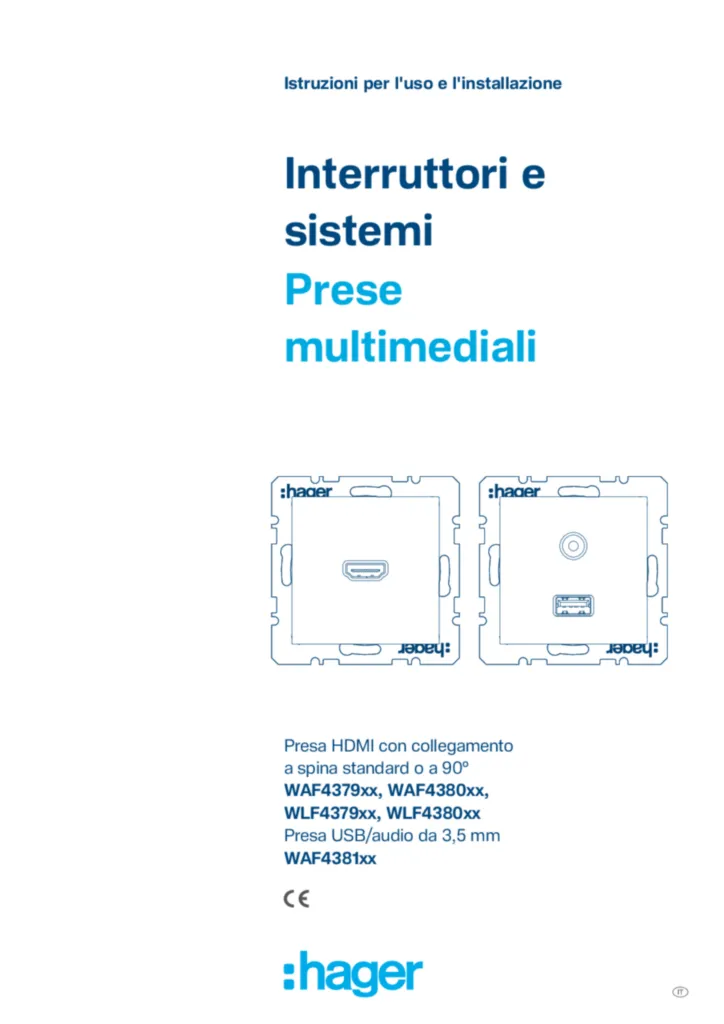 Immagine Manuale di istruzioni it-IT 2026-03-10 | Hager Italia