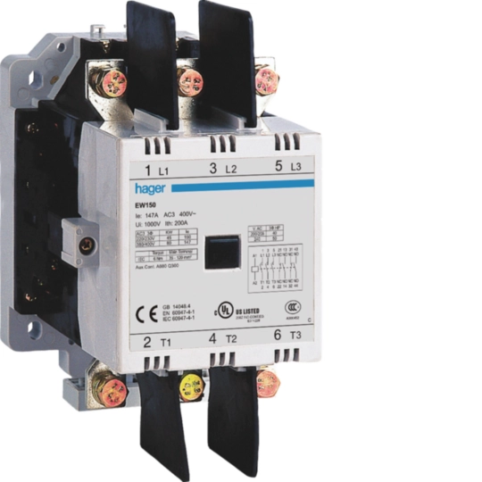 EW150_C - Industrial contactor 147A-AC3 / coil 220V 50-60Hz
