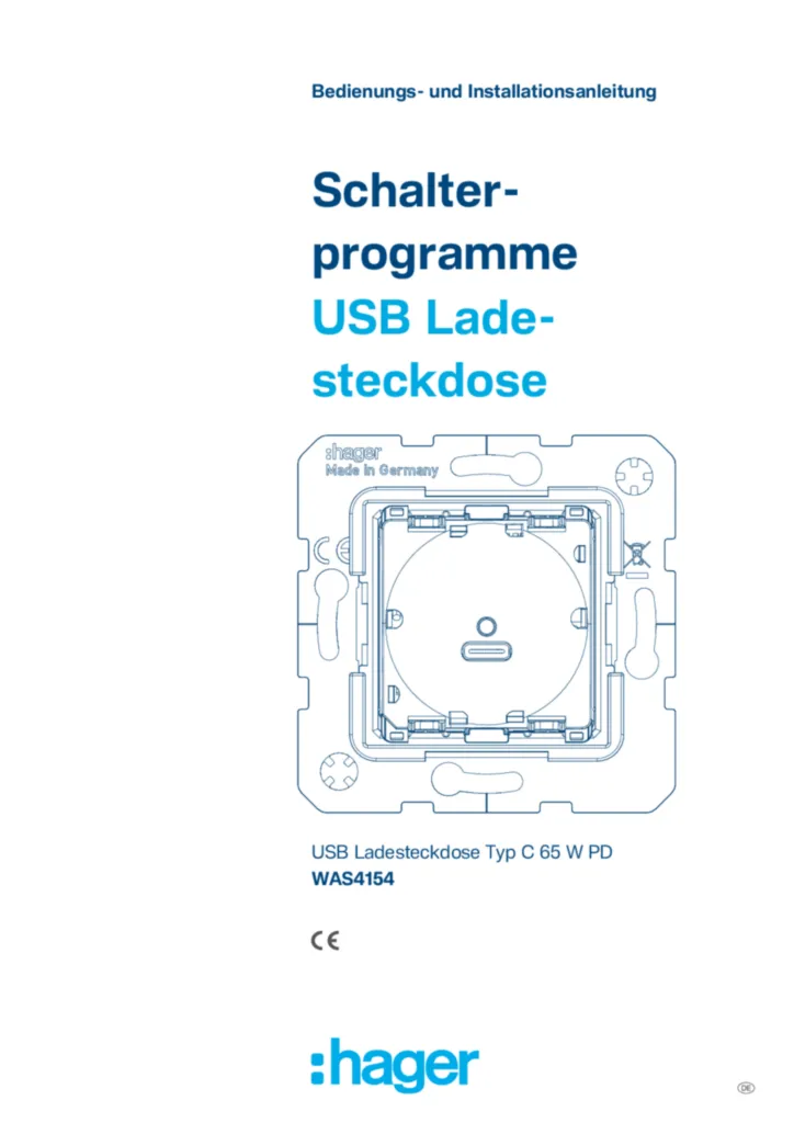 Bild Montageanleitung de-DE 2026-03-25 | Hager Deutschland