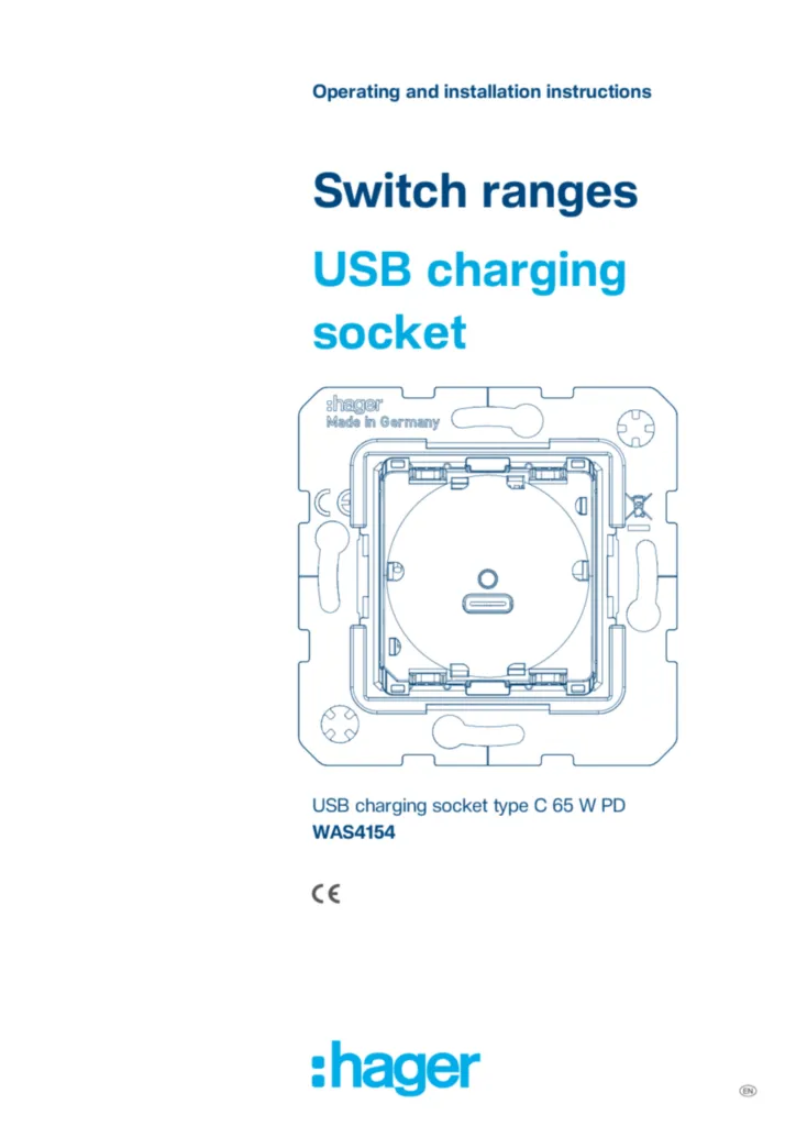 Zdjęcie Instrukcja montażu en-GB 2026-03-25 | Hager Polska