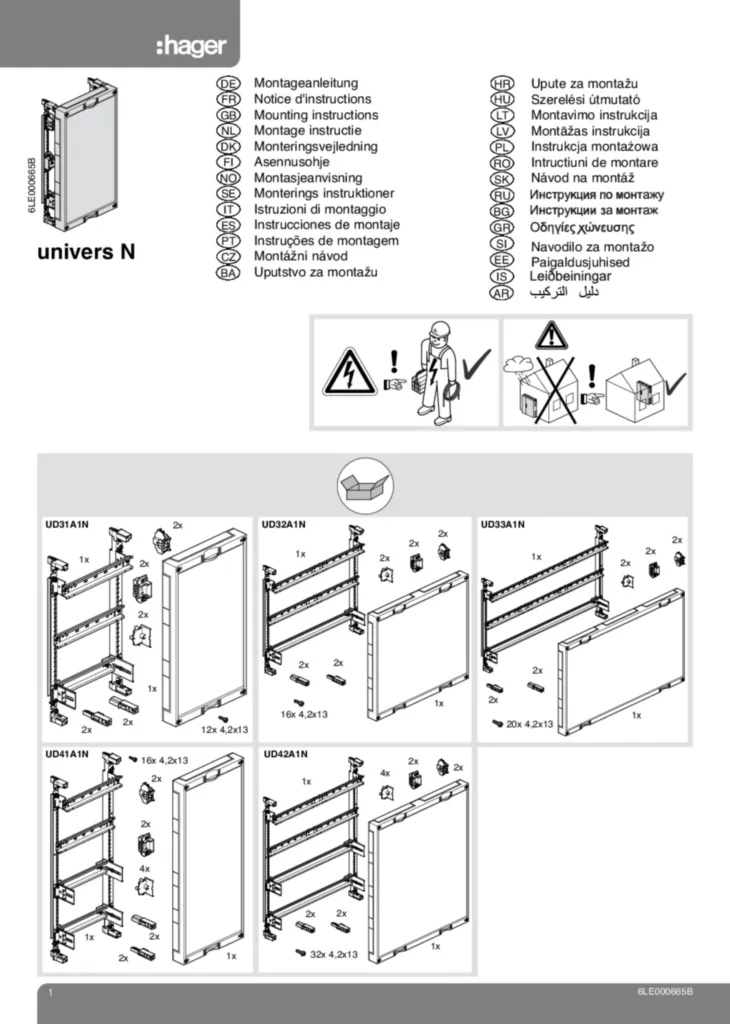 Afbeelding Installatiehandleiding International 2014-12-04 | Hager Nederland