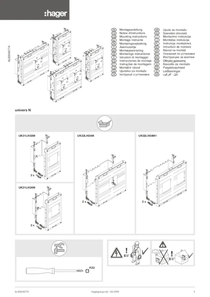 Afbeelding Installatiehandleiding International 2026-03-30 | Hager Nederland