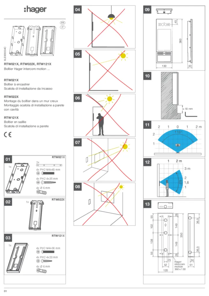 Image Guide d'installation fr-FR, it-IT 2026-03-31 | Hager Suisse