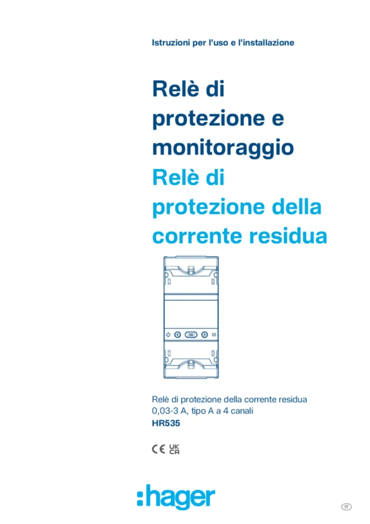 Immagine Manuale it-IT 2026-03-18 | Hager Italia