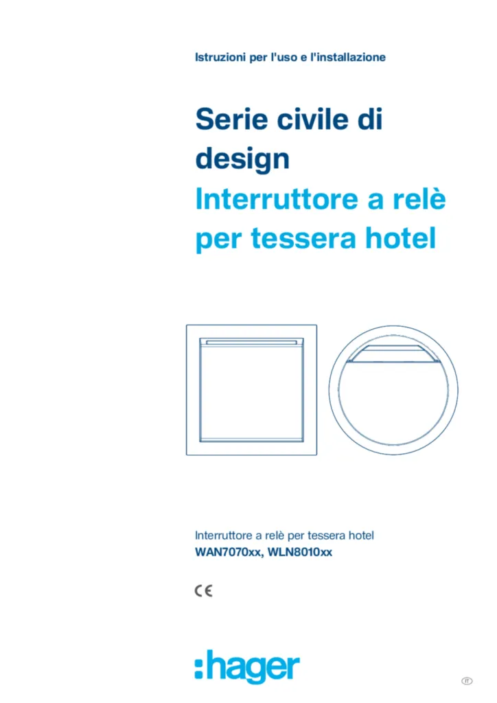 Immagine Manuale di installazione it-IT 2026-04-01 | Hager Italia