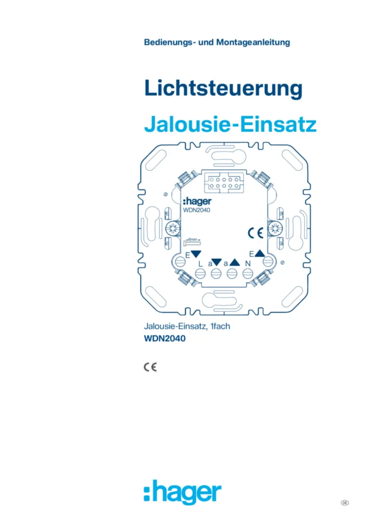 Bild Montageanleitung de-DE 2026-03-31 | Hager Deutschland