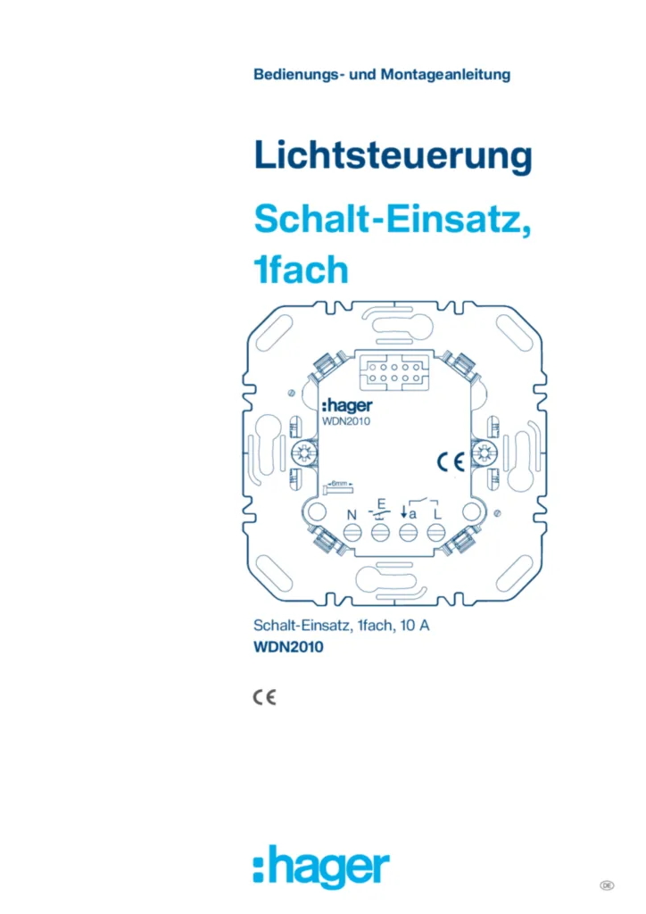 Bild Montageanleitung de-DE 2026-03-31 | Hager Deutschland