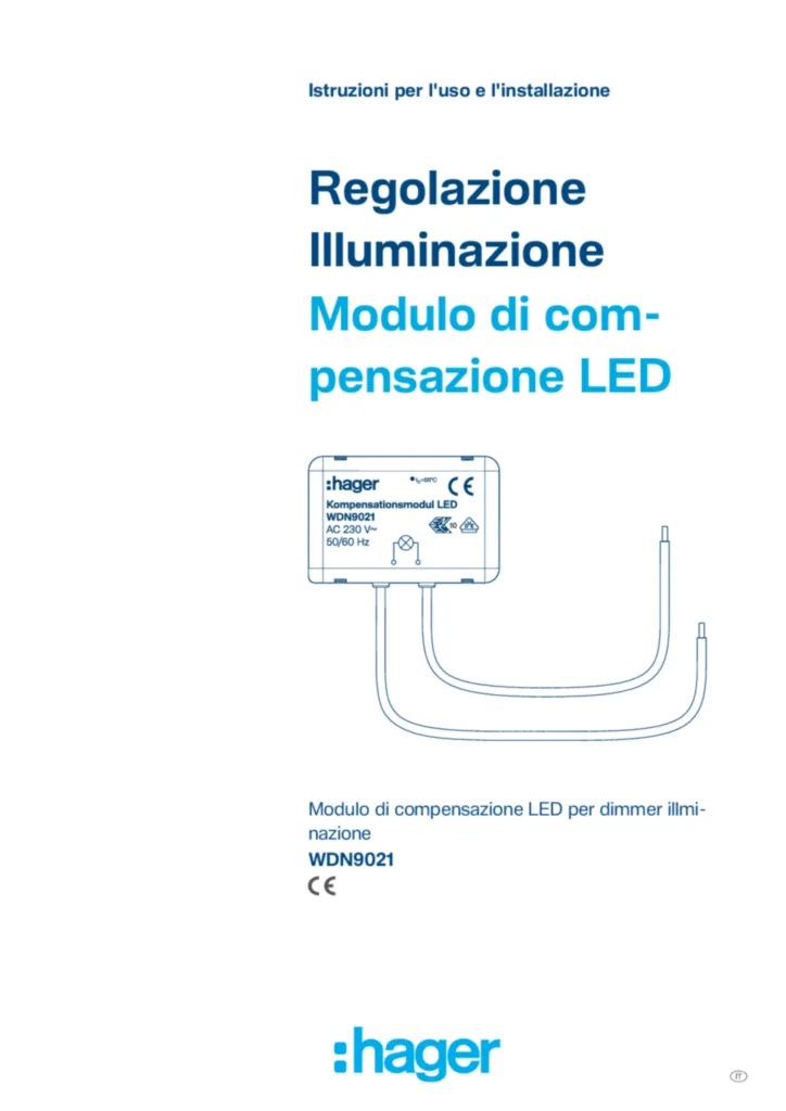 Immagine Manuale di installazione it-IT 2026-06-03 | Hager Italia