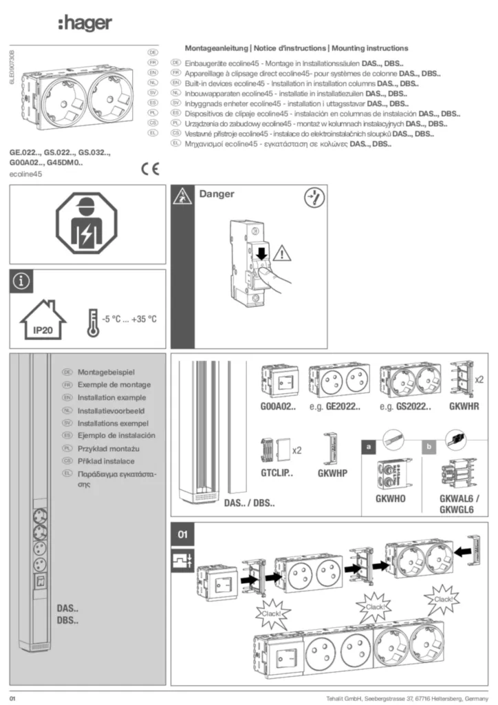 Image Guide d'installation en-GB 2026-05-29 | Hager Belgique
