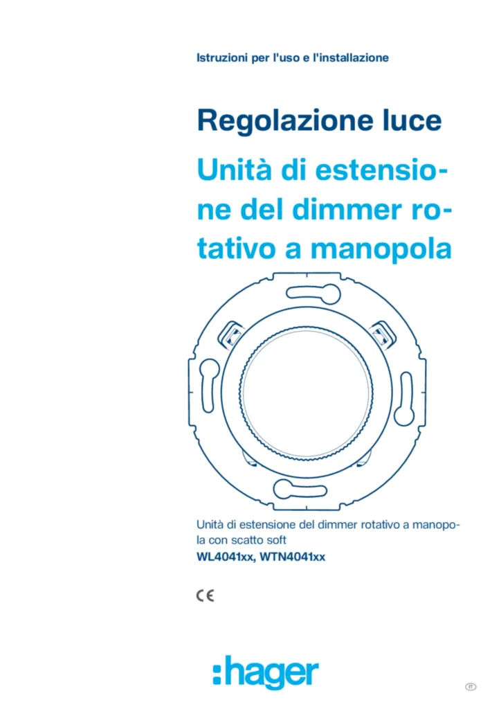Immagine Manuale di installazione it-IT 2026-06-04 | Hager Italia