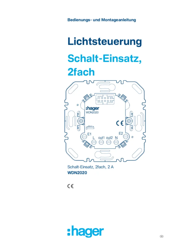 Bild Montageanleitung de-DE 2026-06-09 | Hager Deutschland