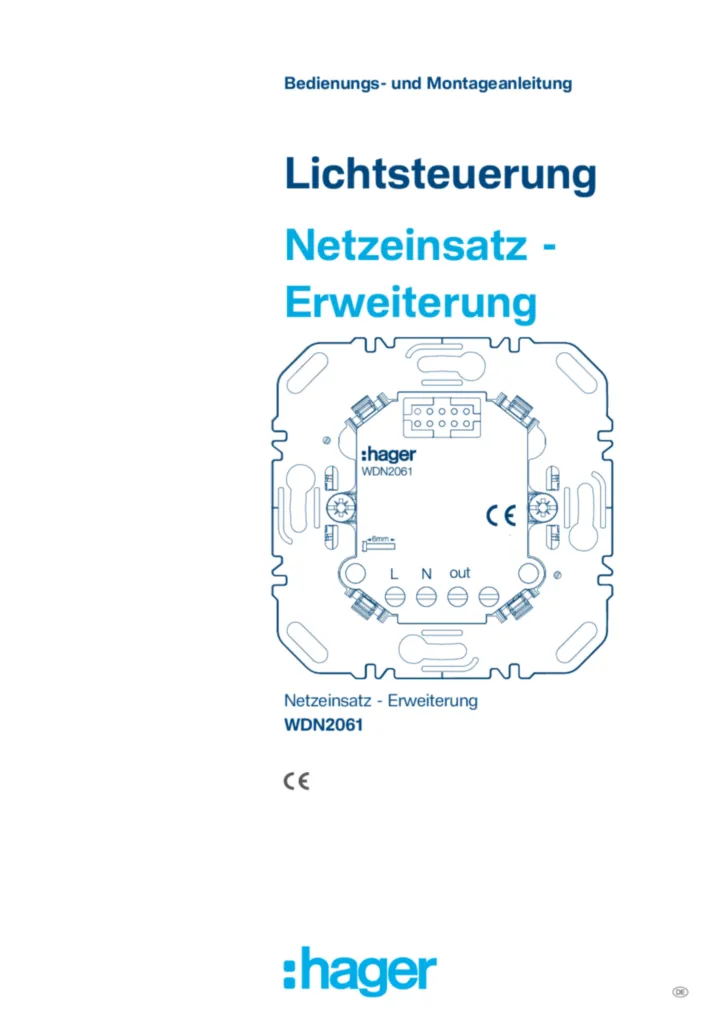 Bild Montageanleitung de-DE 2026-06-09 | Hager Deutschland