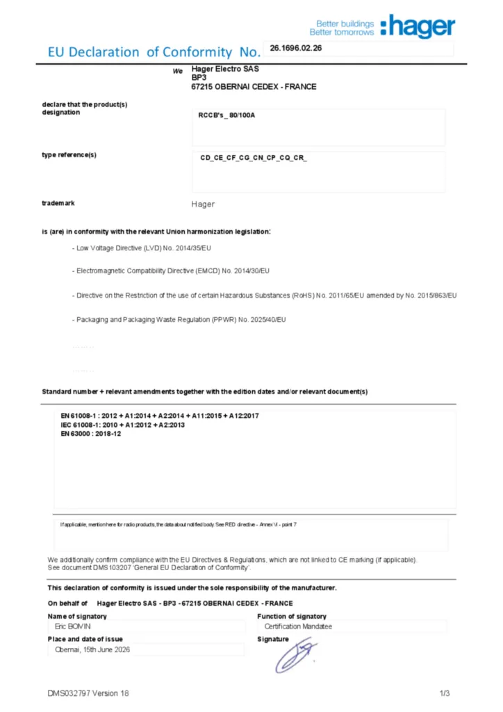 Image Declaration of conformity en-US 2026-07-14  | Hager