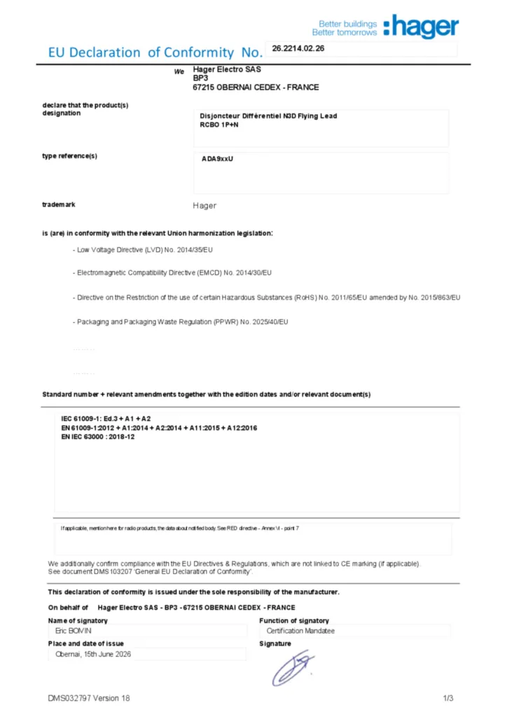 Image Declaration of conformity en-US 2026-07-14  | Hager