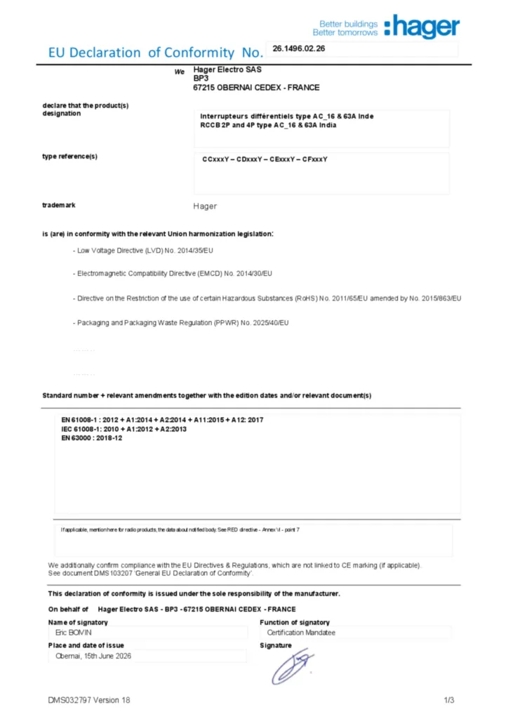 Image Declaration of conformity en-US 2026-07-14  | Hager