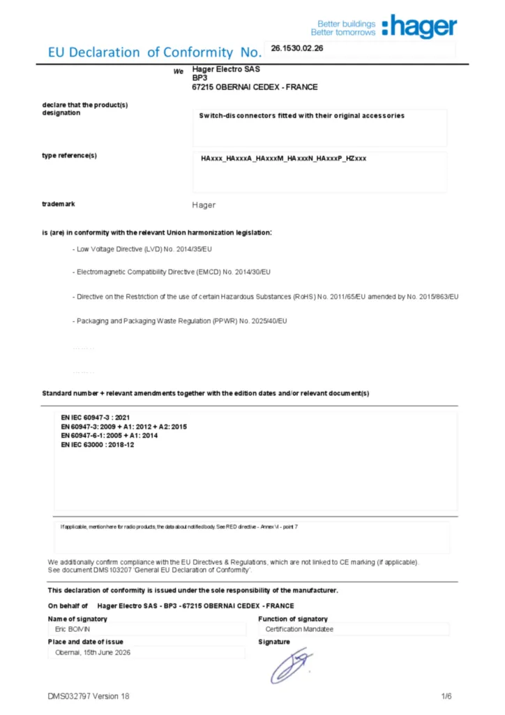 Image Declaration of conformity en-US 2026-07-14  | Hager