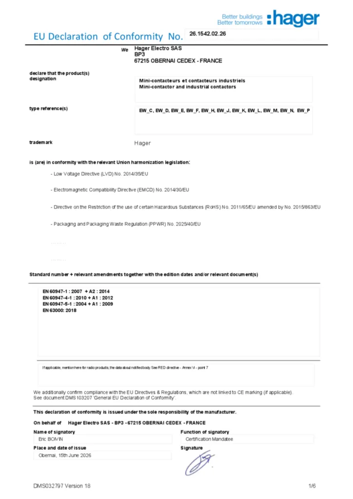 Image Declaration of conformity en-US 2026-07-14  | Hager