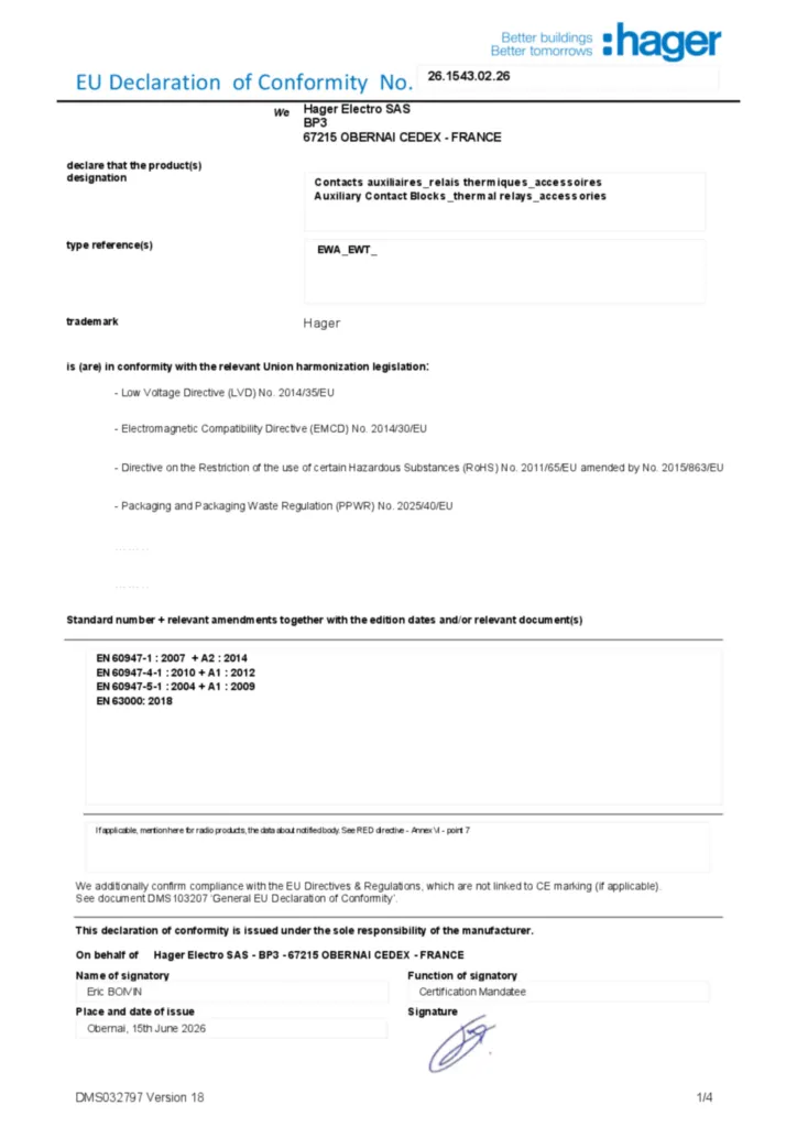Image Declaration of conformity en-US 2026-07-14  | Hager