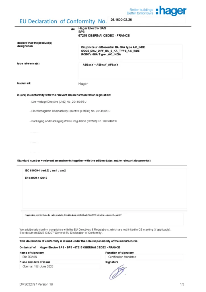 Image Declaration of conformity en-US 2026-07-14  | Hager