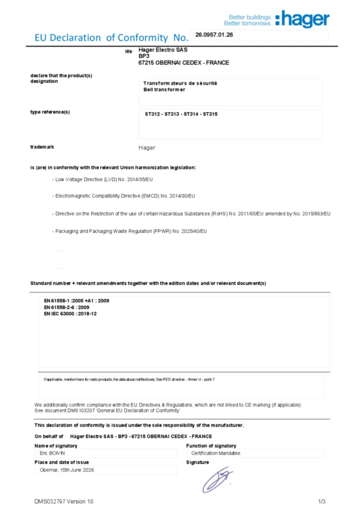 Image Declaration of conformity en-US 2026-07-14  | Hager
