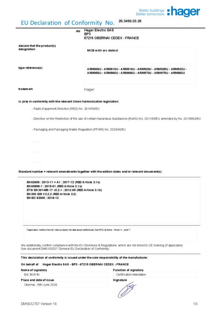 Image Declaration of conformity en-US 2026-07-15  | Hager