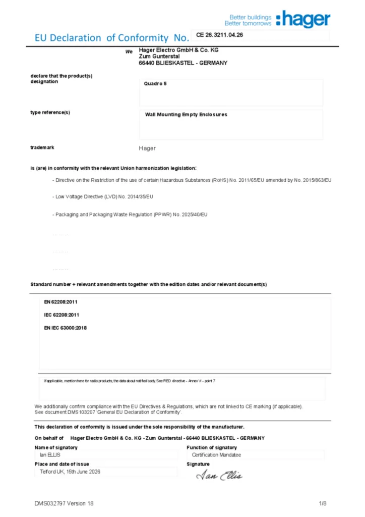 Image Declaration of conformity en-GB 2026-07-22  | Hager