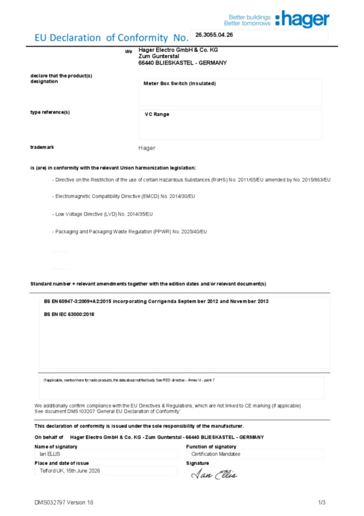 Image Declaration of conformity en-GB 2026-07-22  | Hager