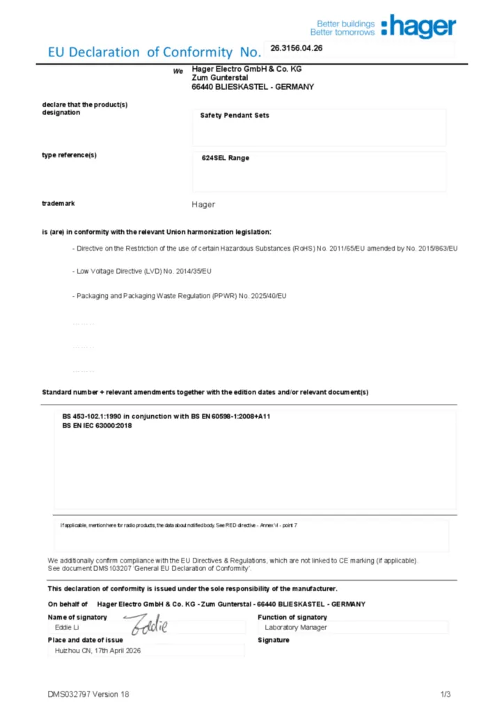 Image Declaration of conformity en-GB 2026-07-22  | Hager