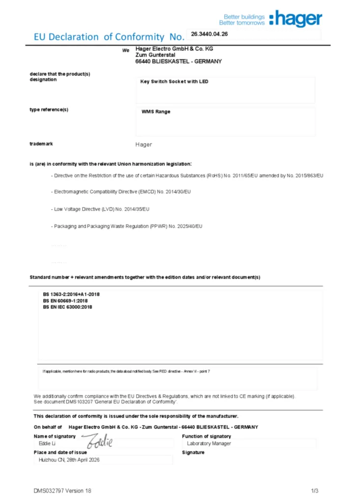 Image Declaration of conformity en-GB 2026-07-22  | Hager