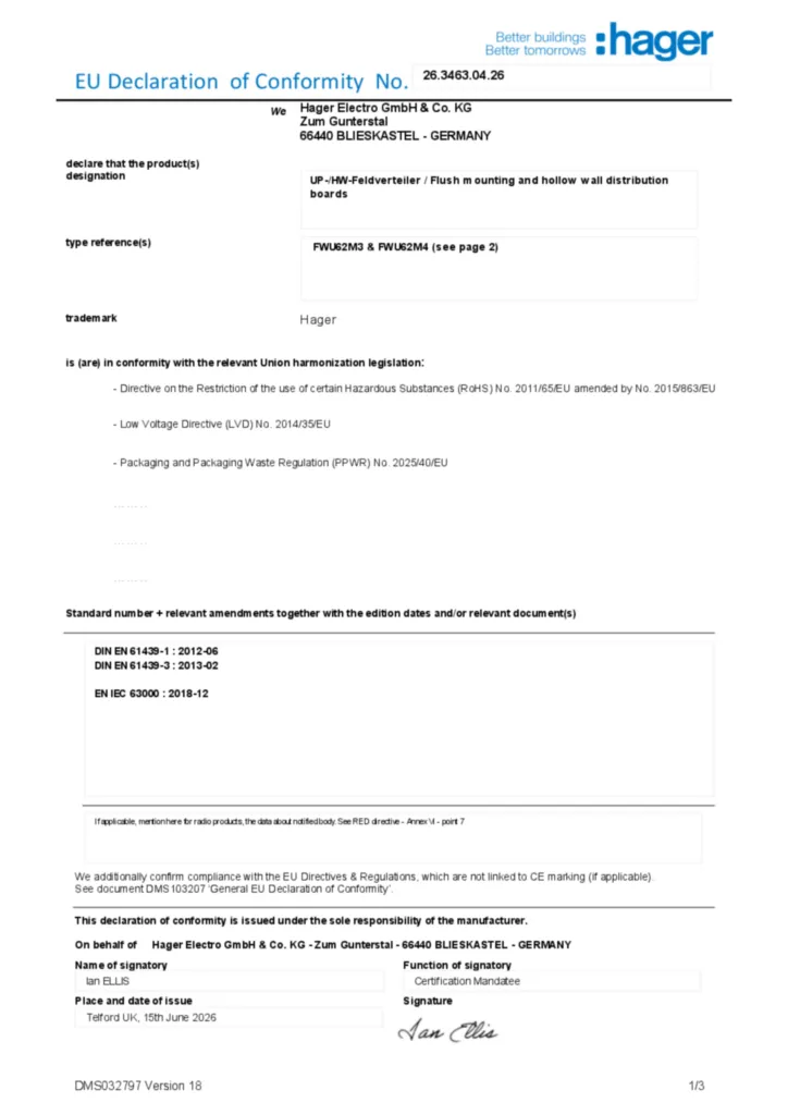 Bild Konformitätserklärung en-GB 2026-07-22 | Hager Deutschland
