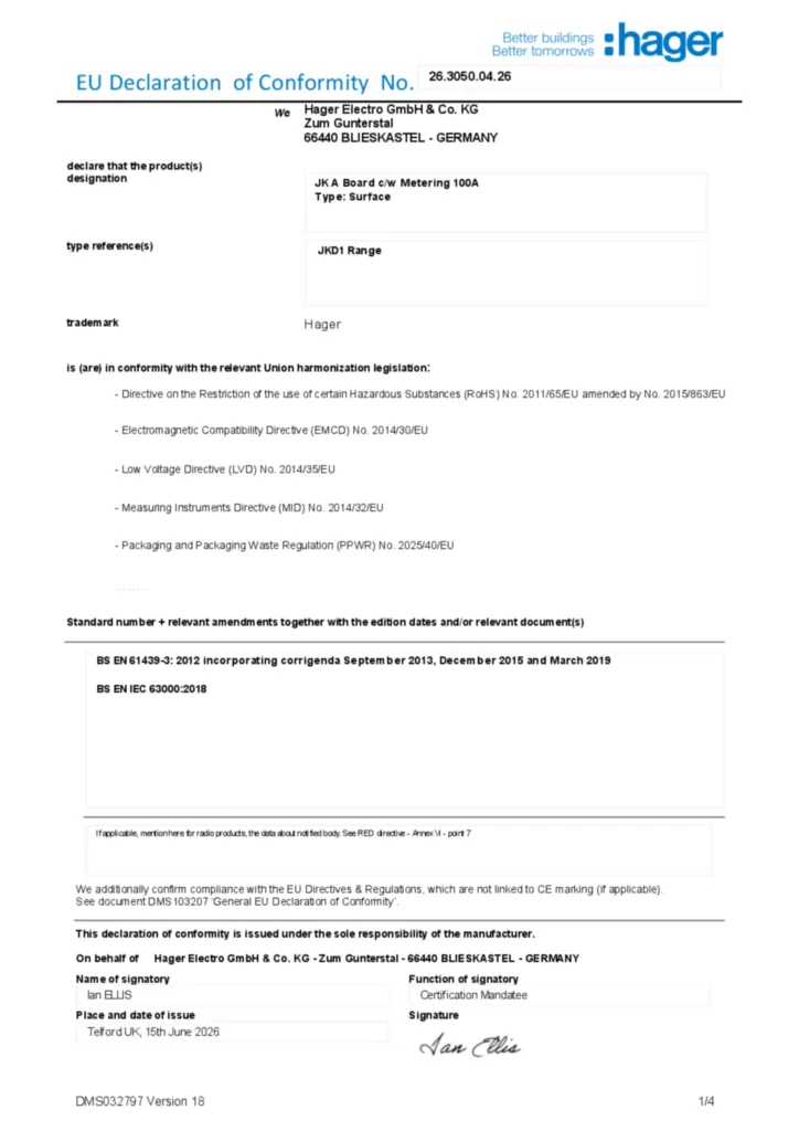 Image Declaration of conformity en-GB 2026-07-22  | Hager