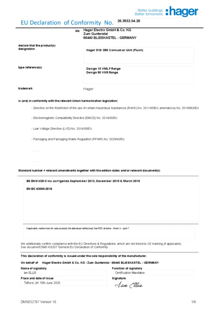 Image Declaration of conformity en-GB 2026-07-22  | Hager