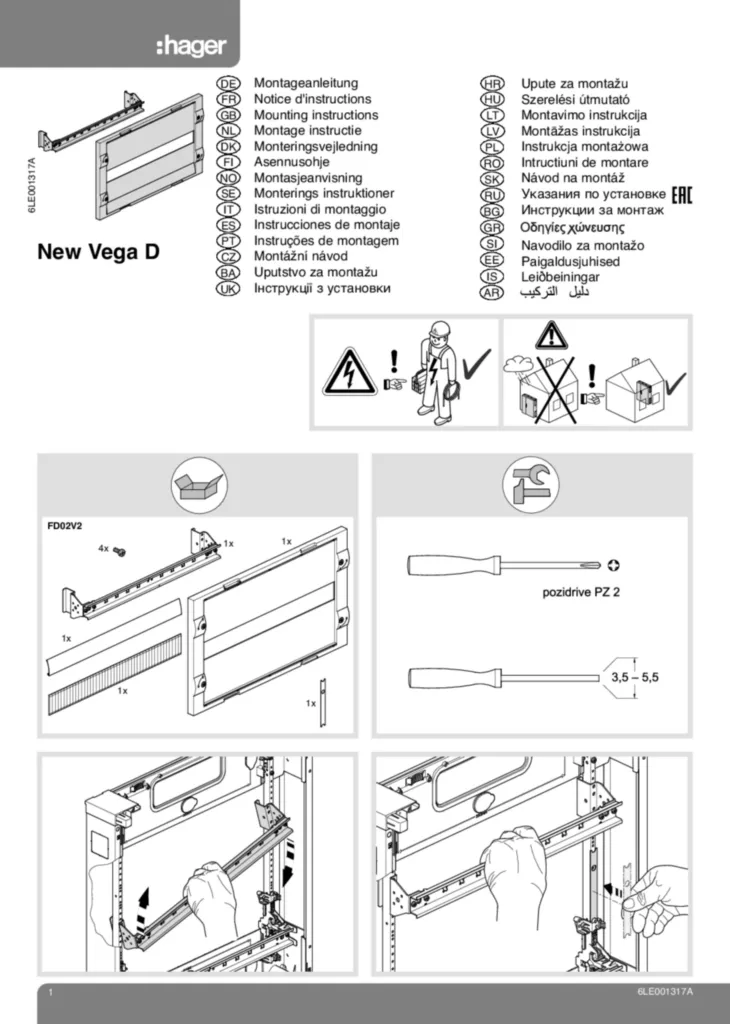 Imagem Manual de instalação International 2026-07-27 | Hager Portugal
