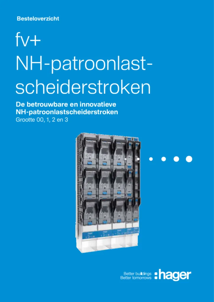 Afbeelding Besteloverzicht fv+ NH-patroonlastscheiderstroken | Hager Nederland