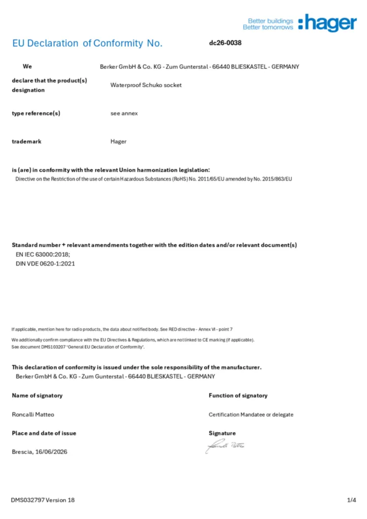 Bild Konformitätserklärung en-GB 2026-07-29 | Hager Deutschland